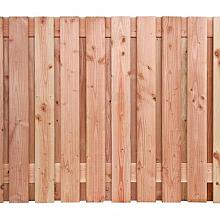 Douglas geschaafd plankenscherm 21-planks 16 mm, 180 x 130 cm t.b.v. betonsysteem, onbehandeld.