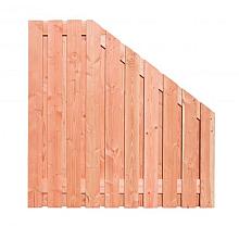 Douglas geschaafd plankenscherm 21-planks 16 mm, 180 x 180-90 cm t.b.v. betonsysteem, onbehandeld.