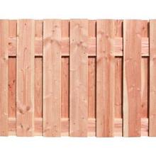 Douglas fijnbezaagd plankenscherm 19-planks 15 mm, 180 x 90 cm t.b.v. betonsysteem, onbehandeld.