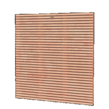 Tuinscherm Elan 180 Excellent douglas, 180 x 180 cm, onbehandeld.