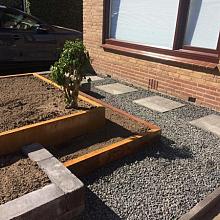 Opsluitband afdek 6x200x6,5/20 cm Corten