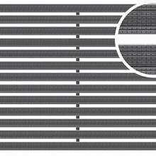 Mat schoonl 75x50x2 CM alum rubber zwa.
