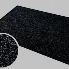 Drooglopermat antraciet zwart 90x60 cm