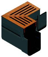 SlimLine hoekstuk + Corten rooster